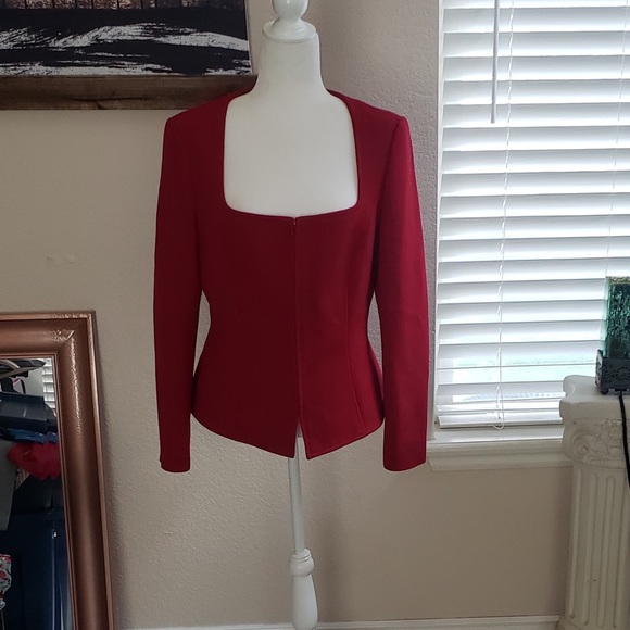 NWT Escada Wool Ribbed Blazer - Picture 2 of 7